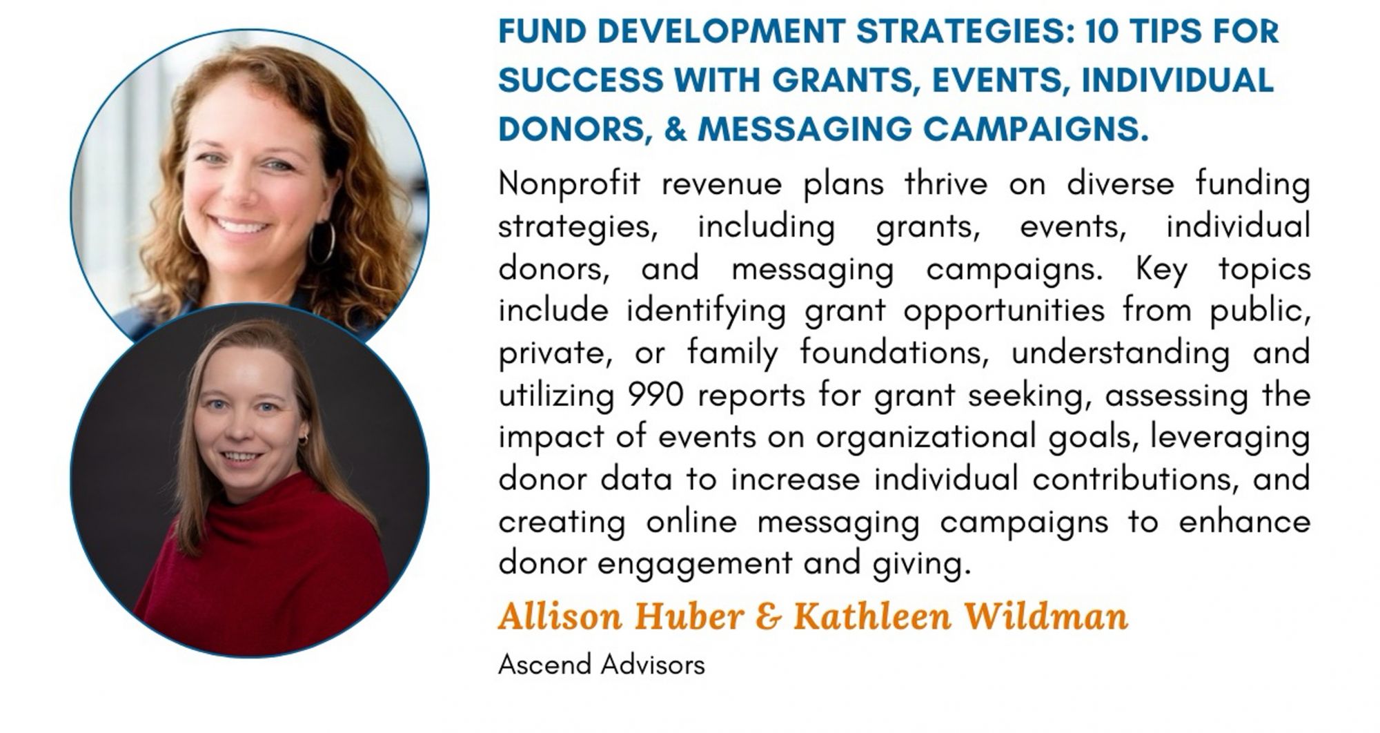 Allison & Kathleen for Fund Development Tips